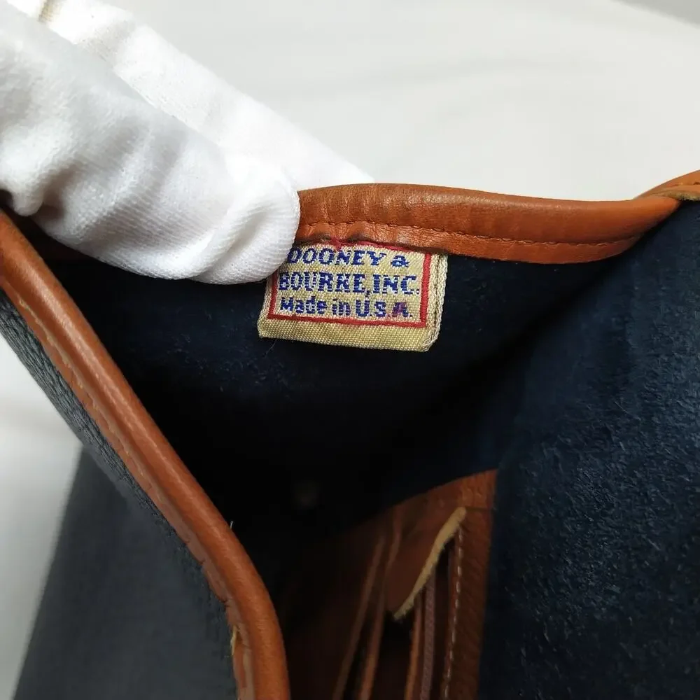 Dooney & Bourke Black Pebbled Leather Crossbody Bag - Vintage Made in USA - Picture 10 of 16